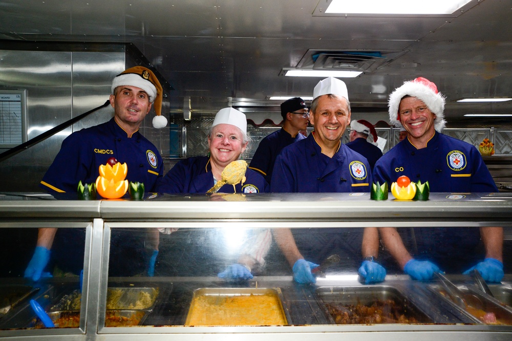 DVIDS Images Pacific Partnership 20241 Christmas Dinner aboard