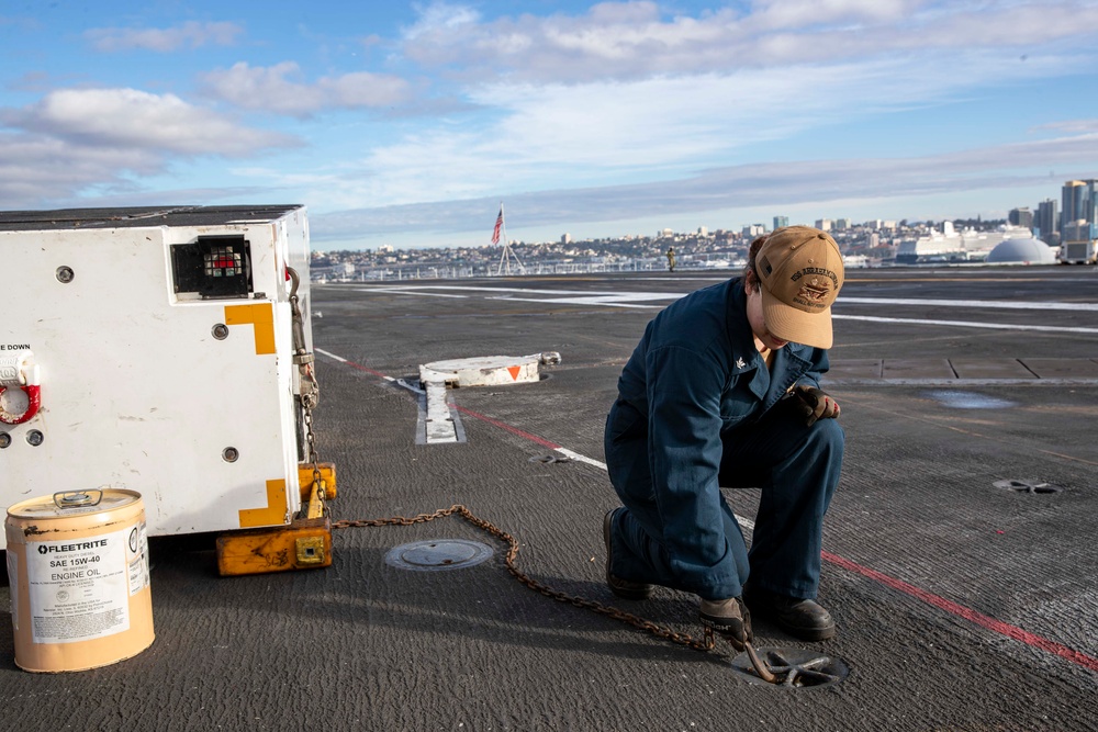 Sailors conduct routine operations