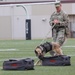 Military working dogs sniff out narcotics, display skills for anti-drug week