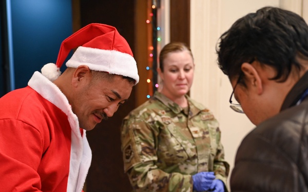 Yakushima Joint Operations Center Personnel Have Christmas Dinner During Ongoing CV-22 Osprey Recovery Efforts