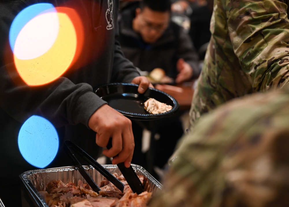 Yakushima Joint Operations Center Personnel Have Christmas Dinner During Ongoing CV-22 Osprey Recovery Efforts