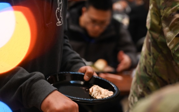 Yakushima Joint Operations Center Personnel Have Christmas Dinner During Ongoing CV-22 Osprey Recovery Efforts