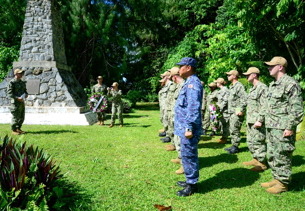 Pacific Partnership 2024-1: Wreath Laying Ceremony at Orange Beach