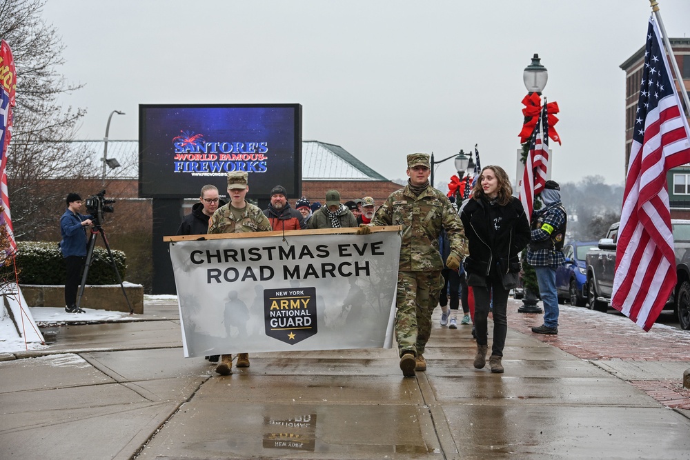 NY Troops Support Christmas Eve Road March