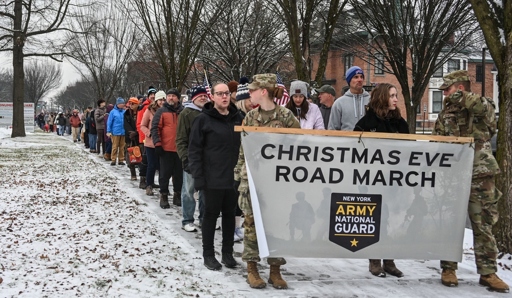 NY Troops Support Christmas Eve Road March