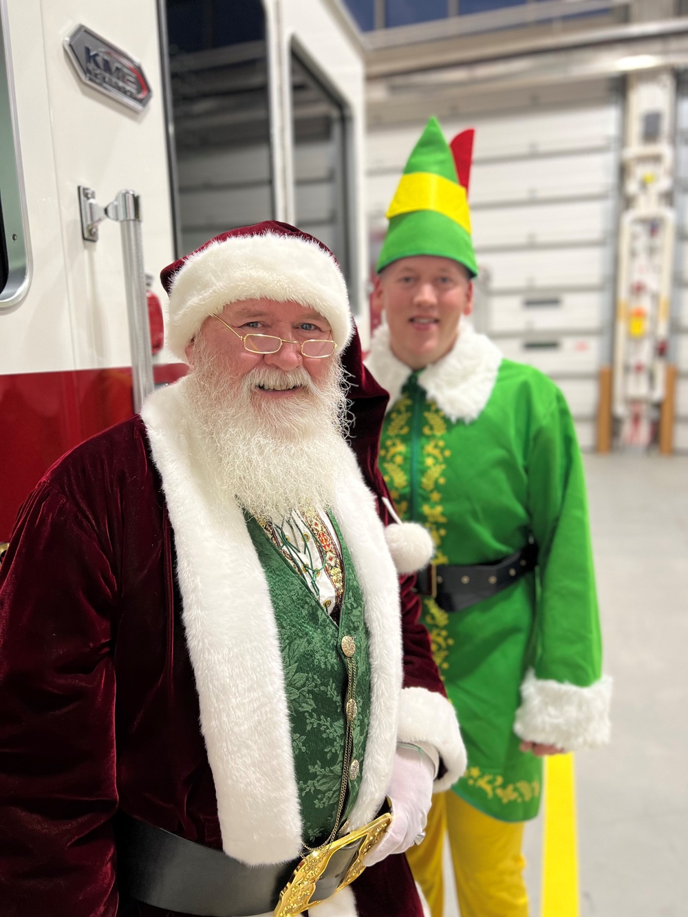 Santa visits 148th Fighter Wing Fire Department