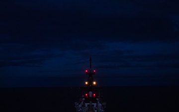 Night Ship landings on USCGC Stone (WMSL-758)