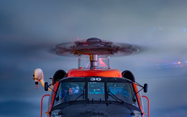 Jayhawk at night in Albert Whitted Airport.