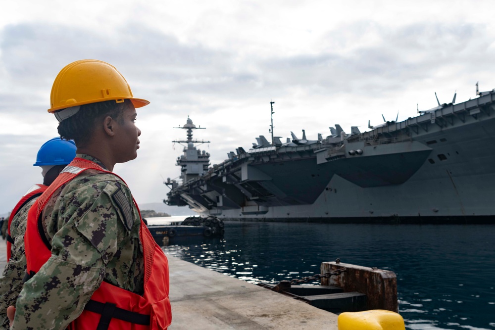 NSA Souda Bay welcomes back USS Gerald R. Ford (CVN 78)