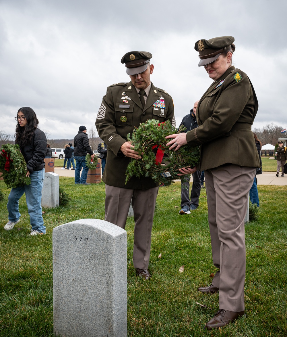 Fort Leonard Wood community honors veterans during Wreaths Across America service