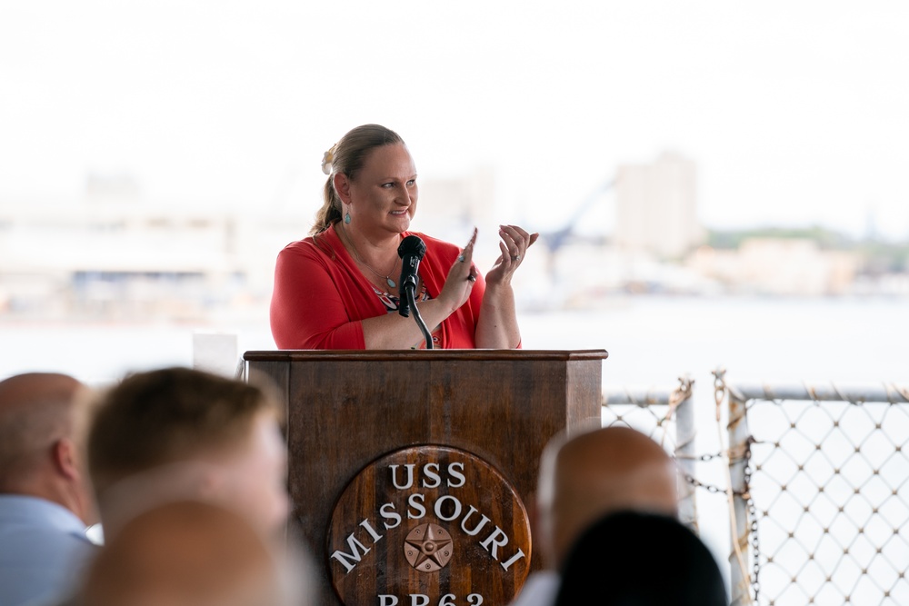 NSAH Promotion Ceremony Aboard the Historic USS Missouri