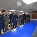 Coast Guard Cutter Midgett crew with Mayor of Unalaska