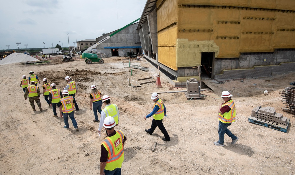 MG Colloton tours several SWF's JBSA construction projects