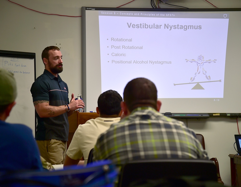 Fort Meade DES paves the way for safer roads with field sobriety test training