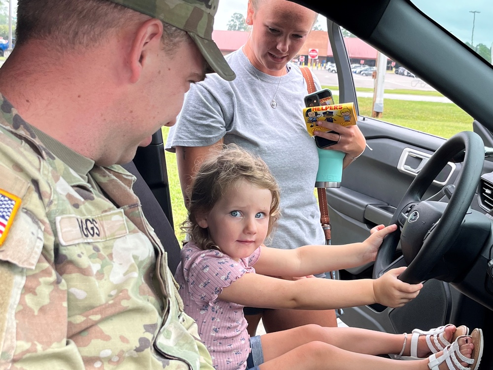 Library showcases Military Police during youth story time event