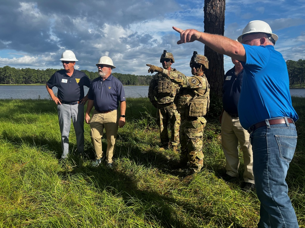 Tour group dips toe in Army experience, witness wet gap crossing