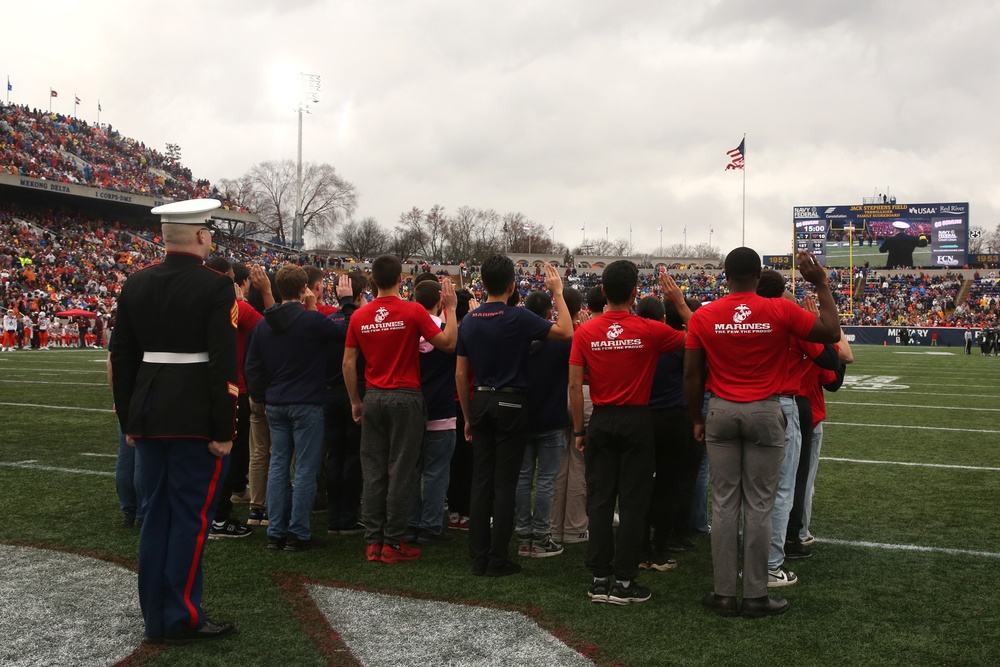 Marines recognized, honored during 2023 Military Bowl