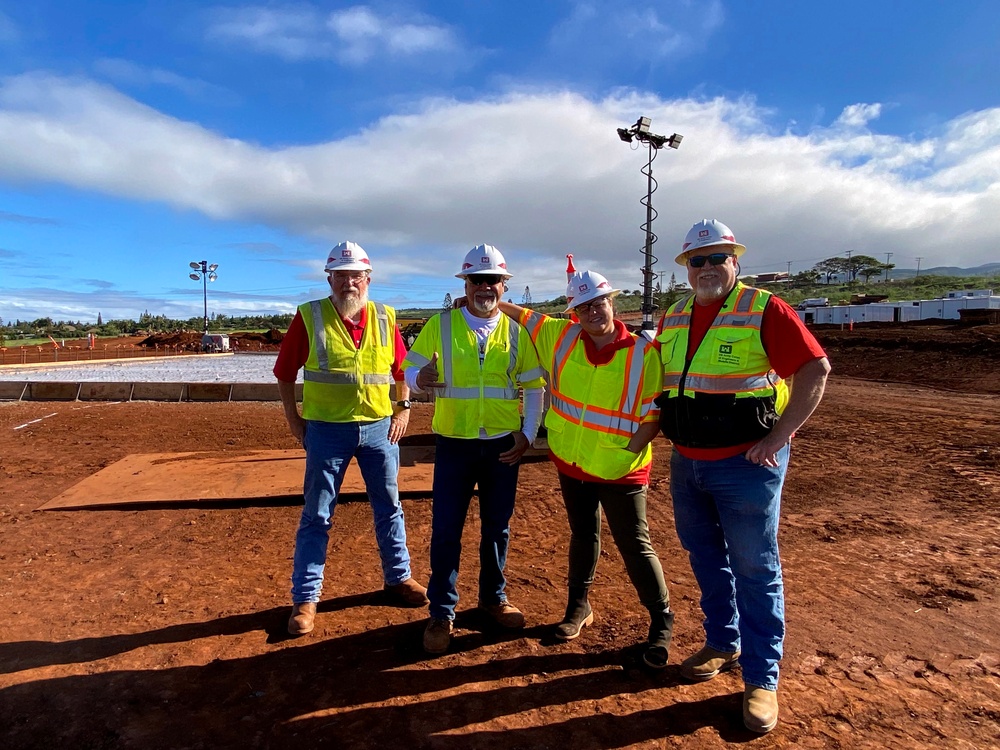 This is the place: USACE works Christmas Day on Temporary School for the Children of Maui