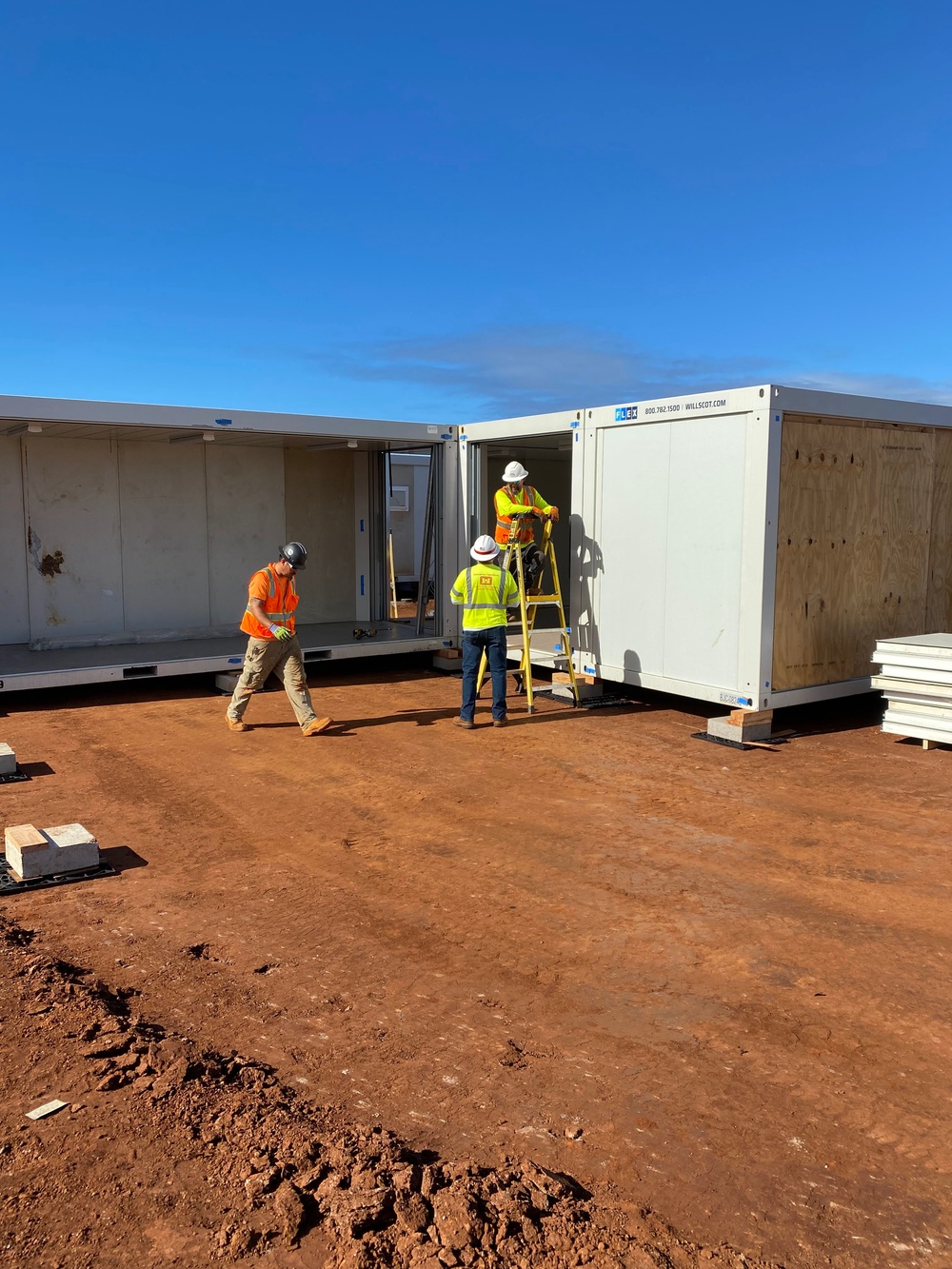 This is the place: USACE works Christmas Day on Temporary School for the Children of Maui