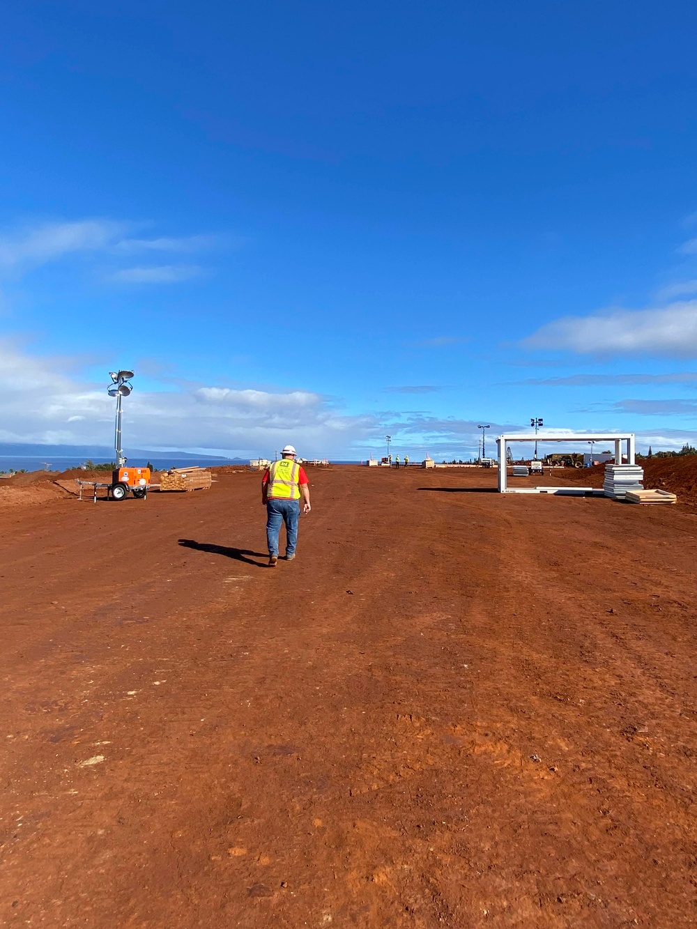 This is the place: USACE works Christmas Day on Temporary School for the Children of Maui