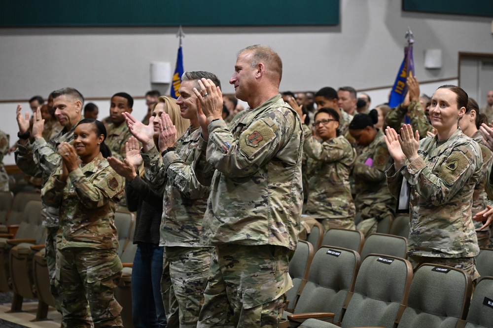 Brig. Gen. Aaron R. Dean II addresses 2023 award winners