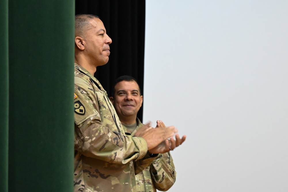 Brig. Gen. Aaron R. Dean II addresses 2023 award winners