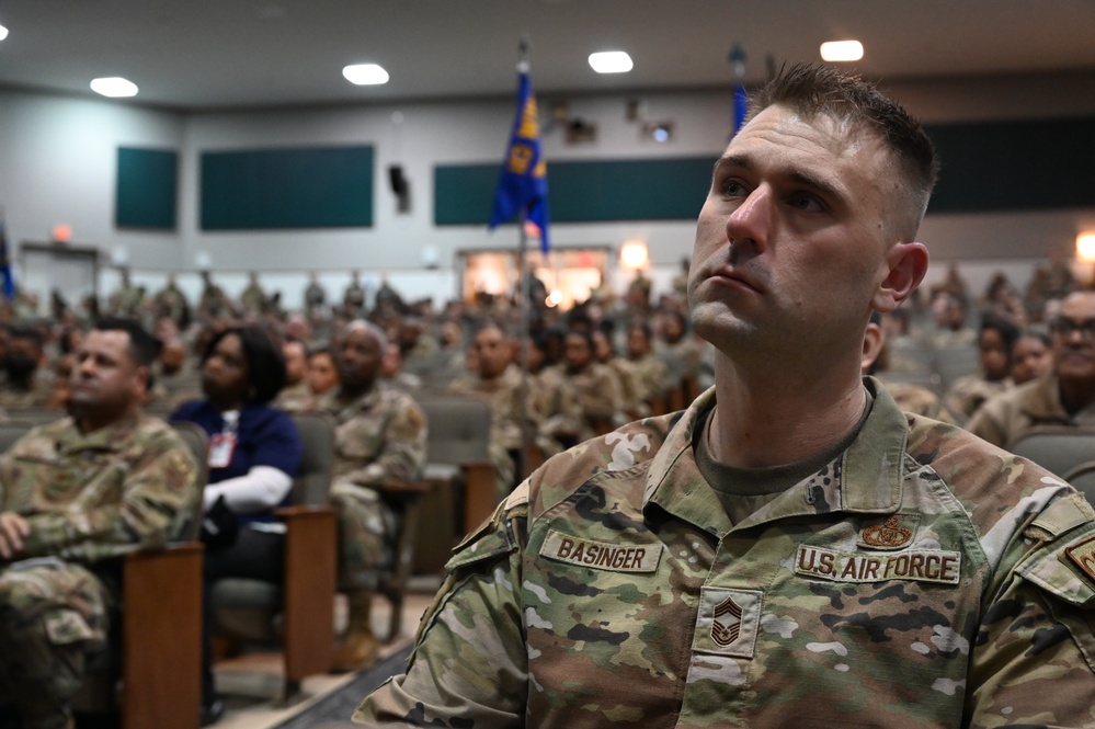 Brig. Gen. Aaron R. Dean II addresses 2023 award winners