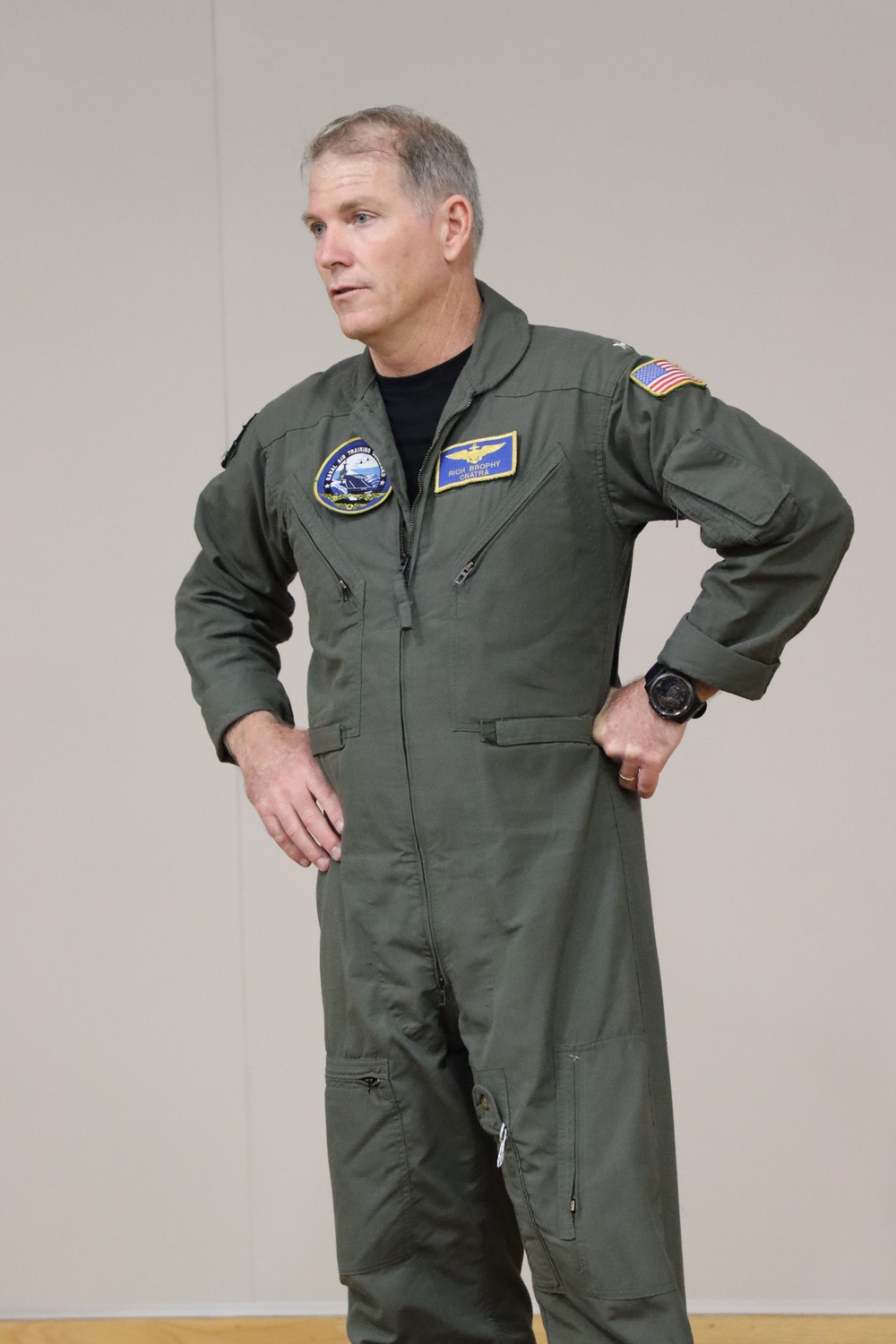 Rear Admiral Rich Brophy Visits Officer Training Command Newport