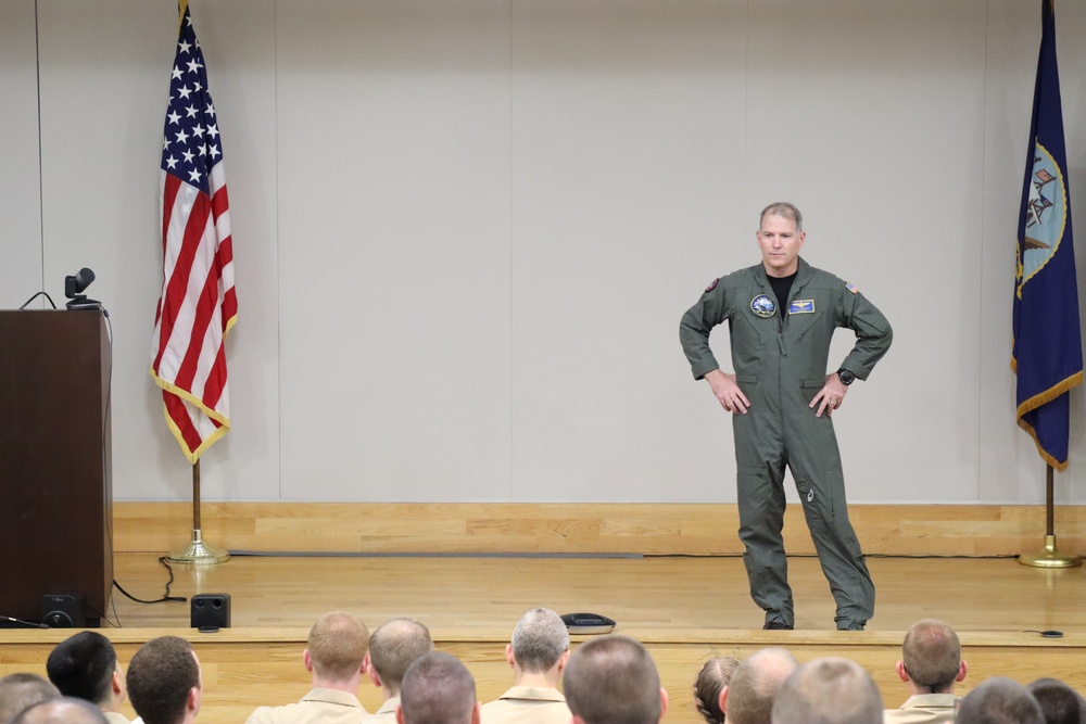 Rear Admiral Rich Brophy Visits Officer Training Command Newport