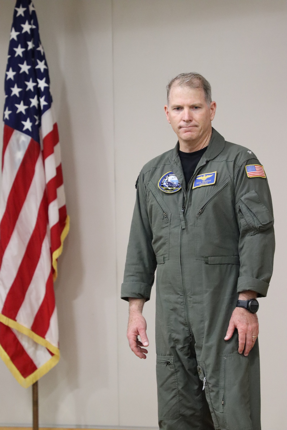 Rear Admiral Rich Brophy Visits Officer Training Command Newport