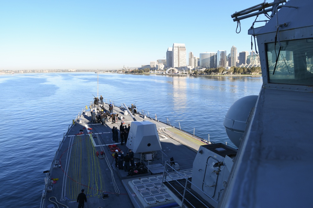 USS Spruance conducts material inspection