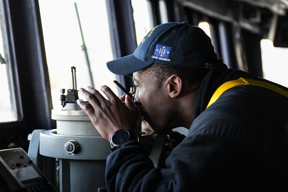 USS Spruance conducts material inspection