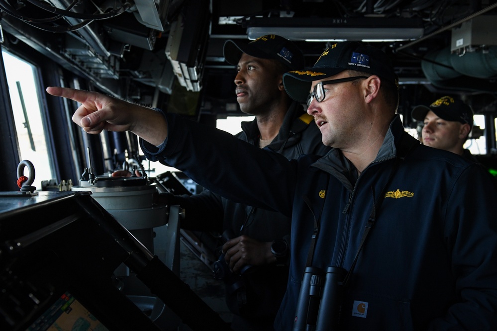 USS Spruance conducts material inspection