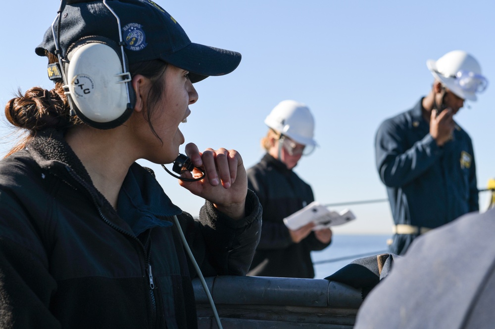 USS Spruance conducts material inspection