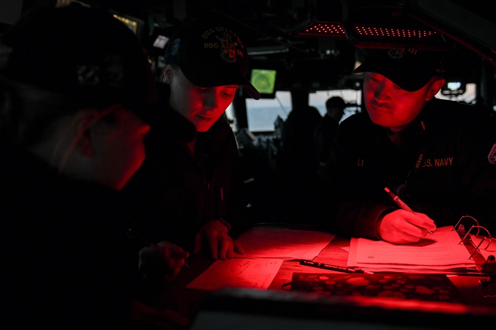 USS Spruance conducts material inspection