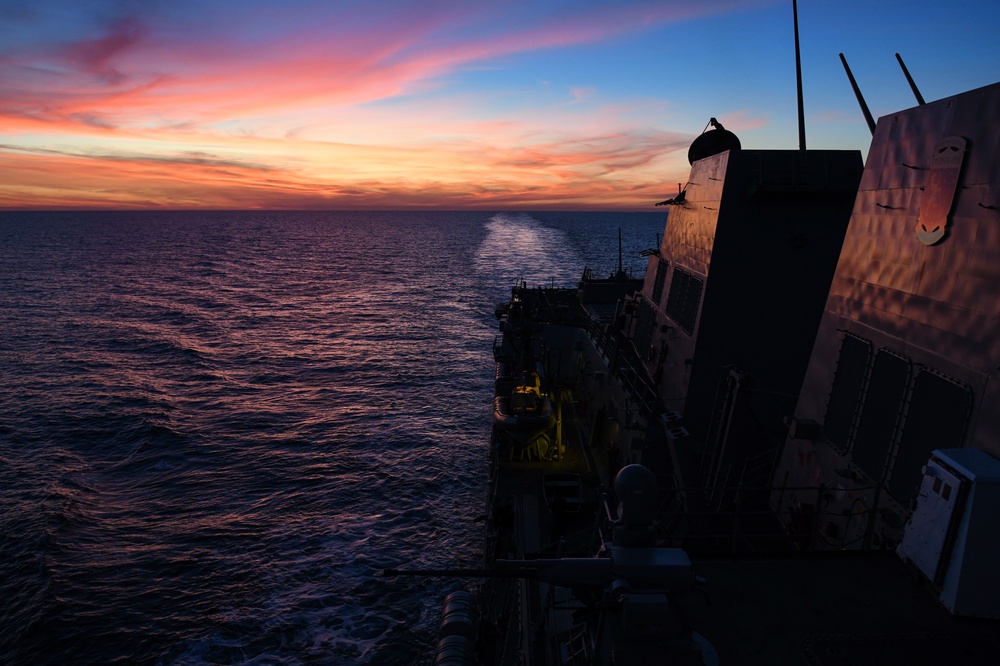 USS Spruance conducts material inspection