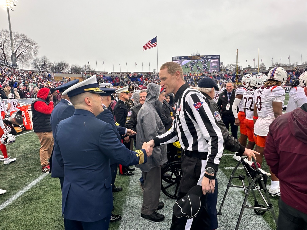 U.S. Coast Guard at 2023 Military Bowl in Annapolis, Maryland