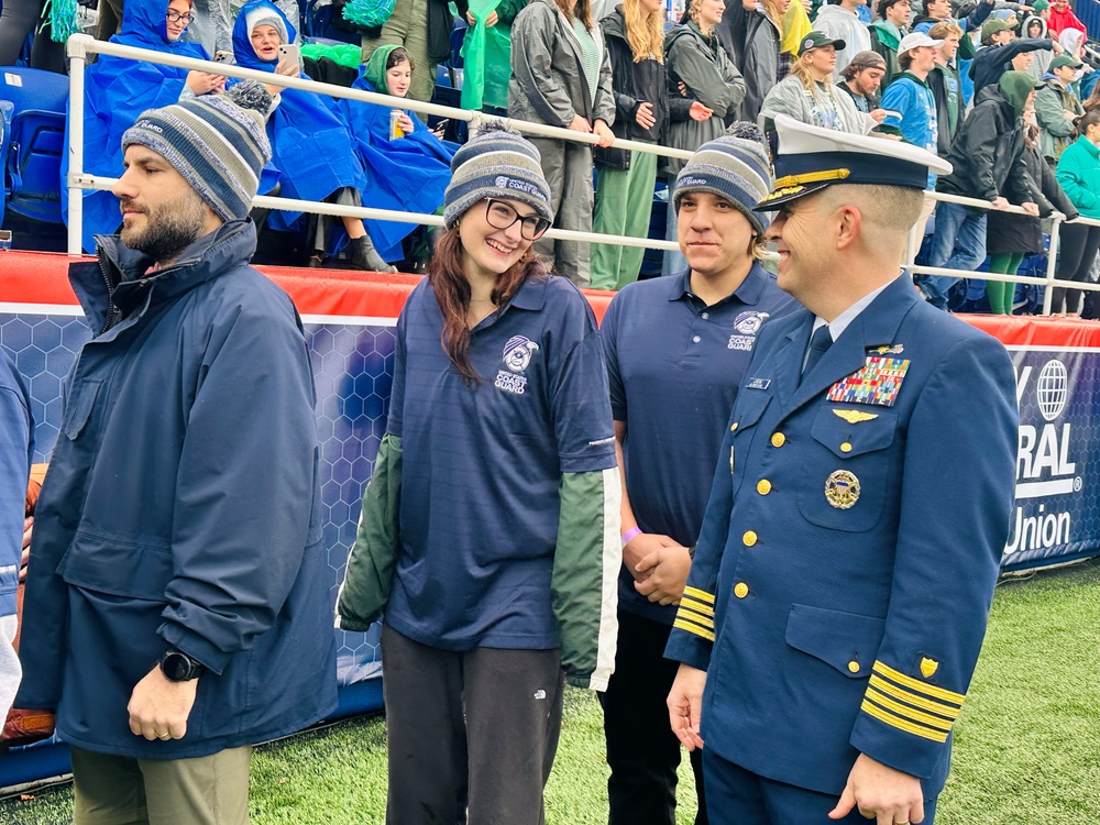 U.S. Coast Guard at 2023 Military Bowl in Annapolis, Maryland