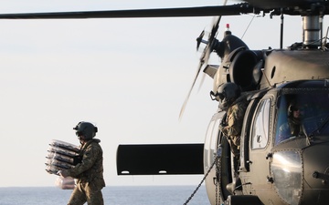 2-158th Assault Helicopter Battalion on USS Cincinnati (LCS 20)