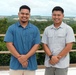 Kindred spirits Roy Carter and Eric Ayangco at the Shipboard Electronic Systems Evaluation Facility at Naval Base Guam