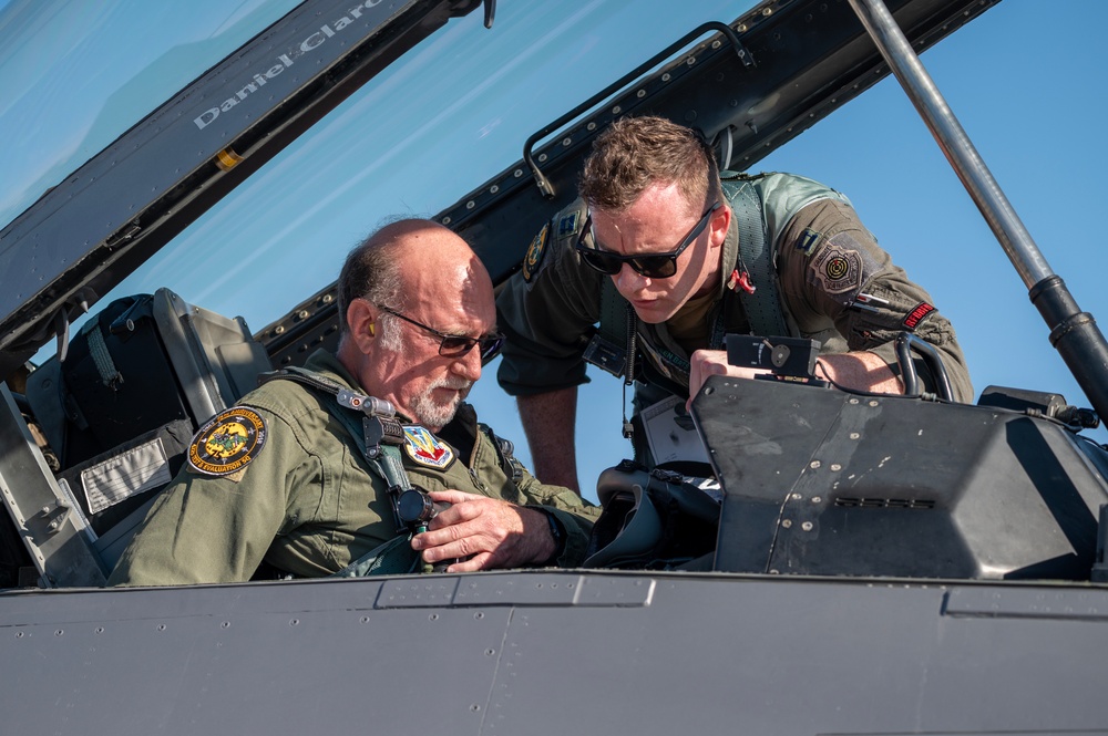 422 TES Takes Honorary Commanders for a flight