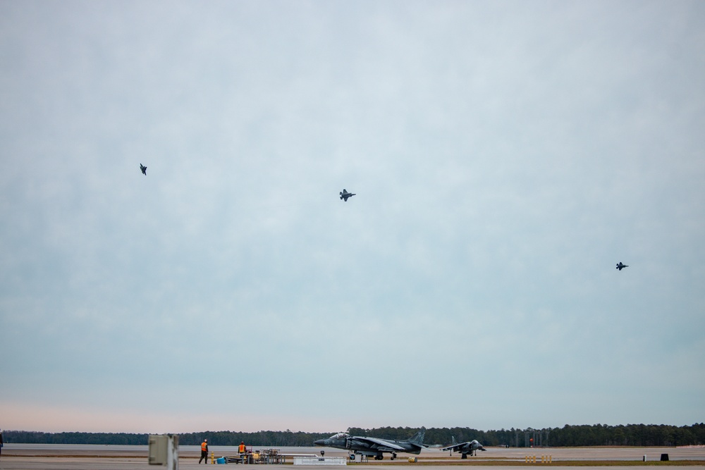 Marine Fighter Attack Squadron (VMFA) 542 conducts flight operations