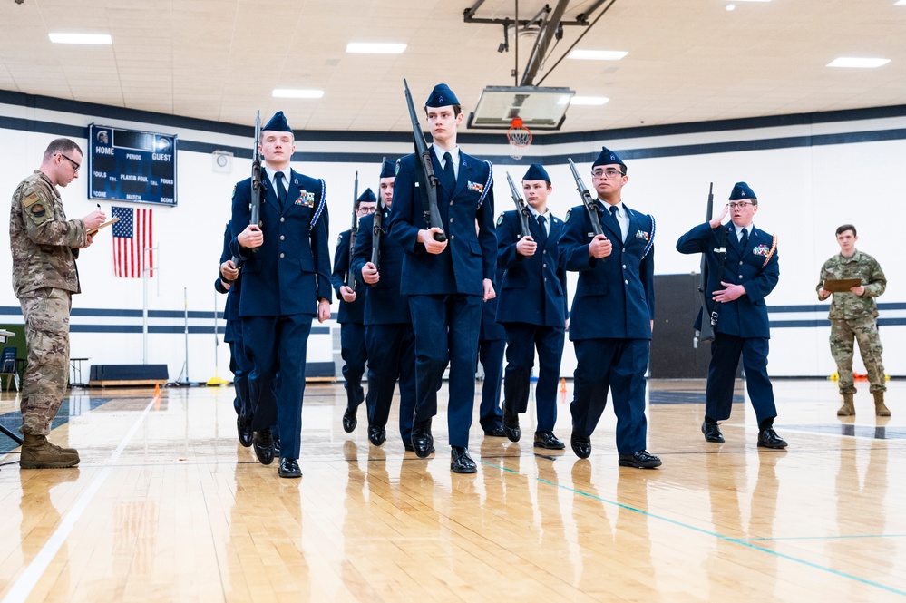 311th Recruiting Squadron oversees AFJROTC drill competition