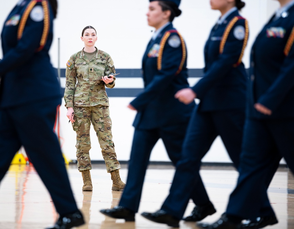 311th Recruiting Squadron oversees AFJROTC drill competition