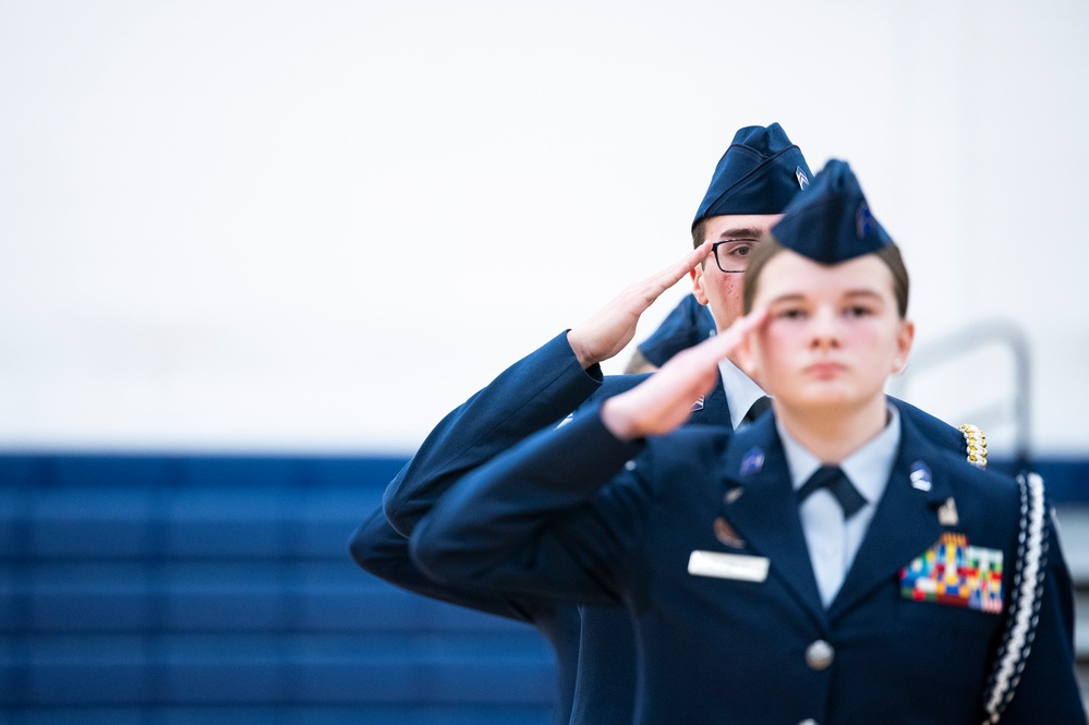 311th Recruiting Squadron oversees AFJROTC drill competition