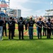 DEP members swear in during Cleveland Guardians game