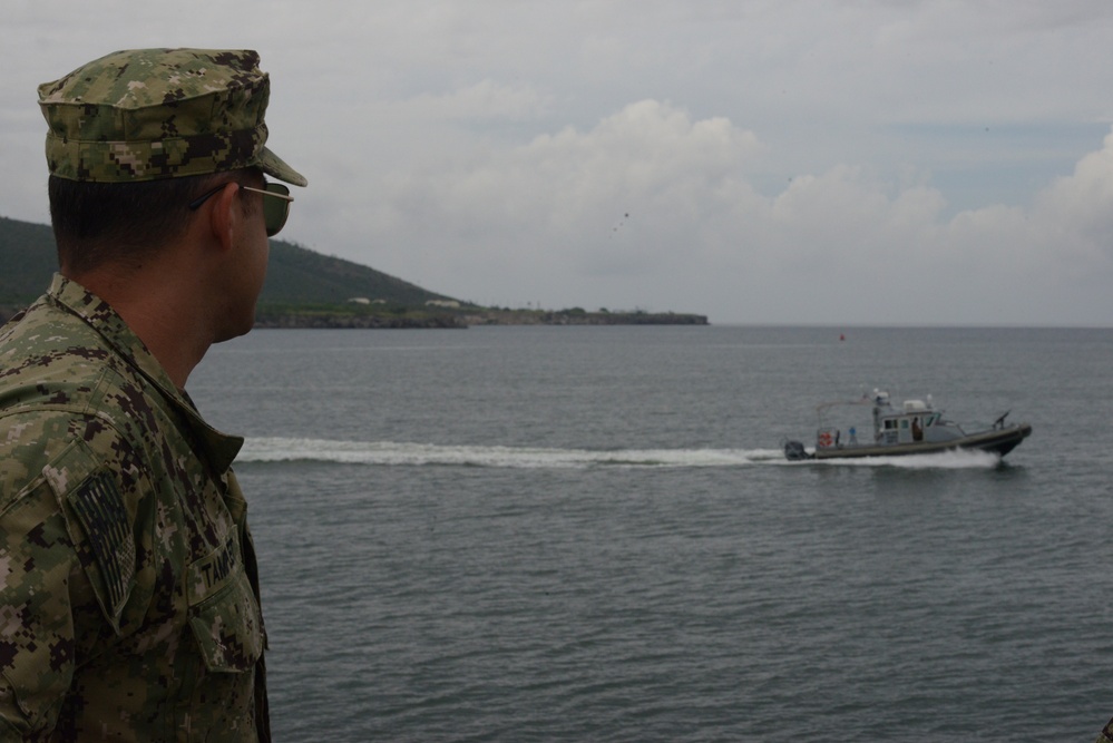 U.S. Coast Guard Port Security Unit 305 decommissions unit and Coast Guard mission in Guantanamo Bay, Cuba after 21 years