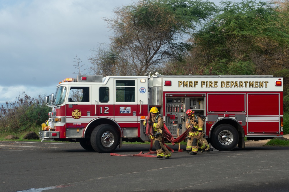 Barking Sands Fire and Emergency Services Complete Crash Exercise.