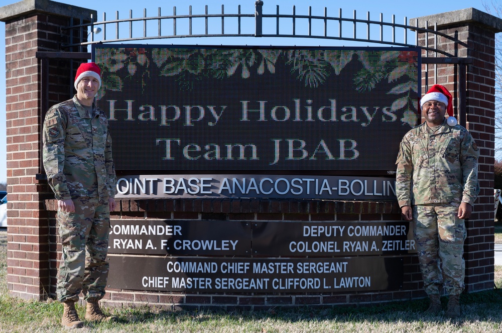 JBAB leadership promote holiday cheer