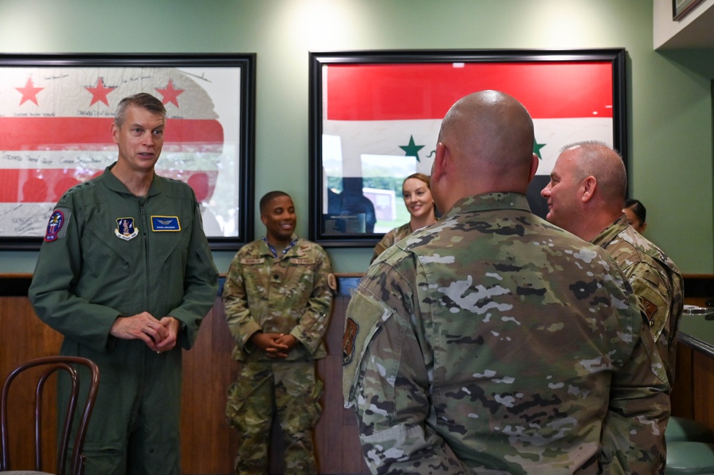 General Hokanson receives familiarization flight with D.C. ANG